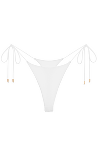 White Malibu Bottom bikini bottom - a minimalist look