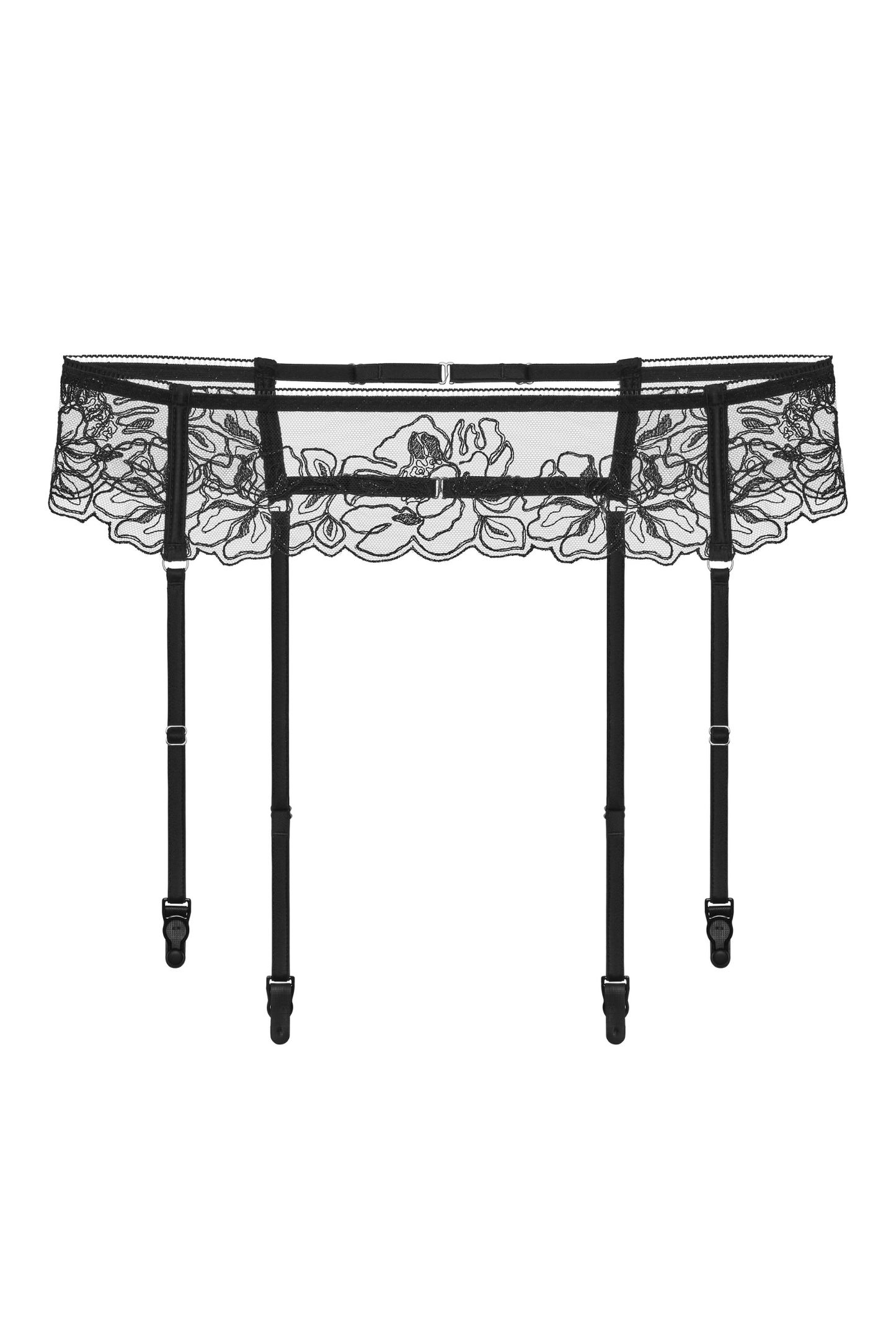 Floral Garter Belt