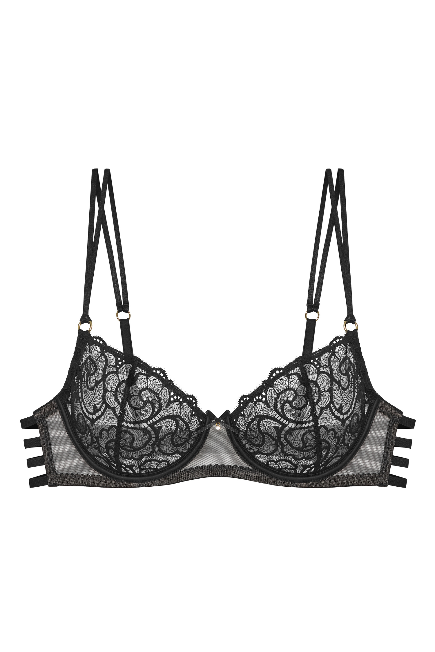 Celest Straps bra – packshot, lace front and three straps at the back