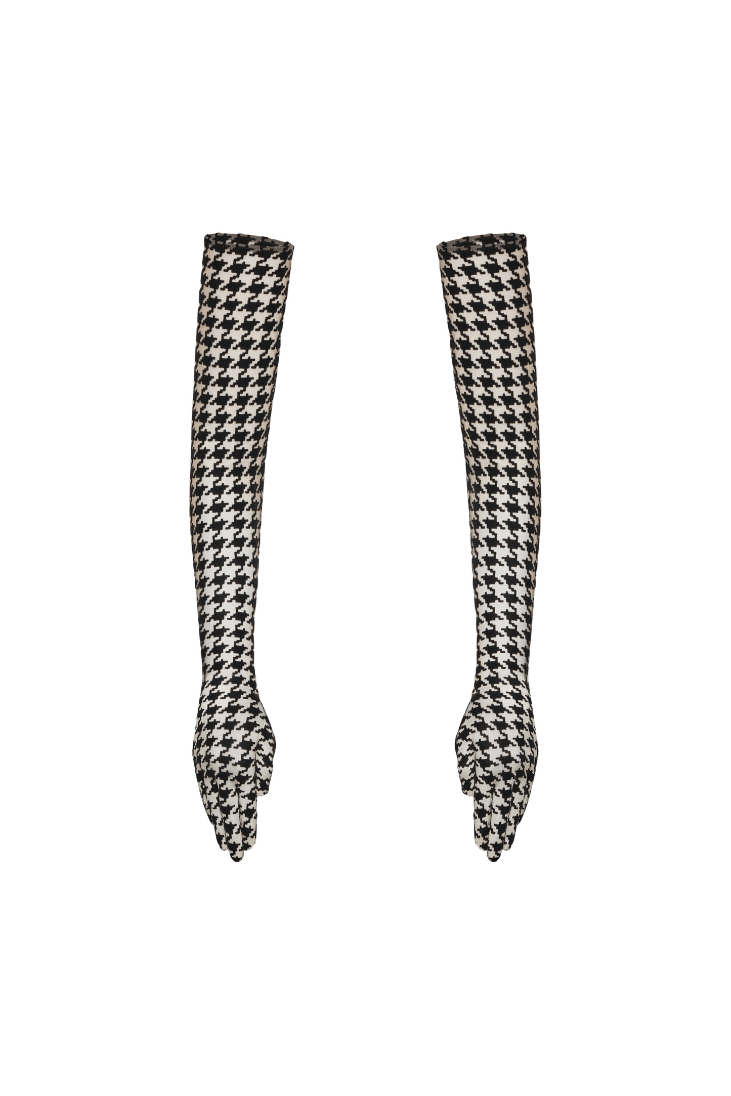 Oxford gloves – close-up of fabric and houndstooth texture