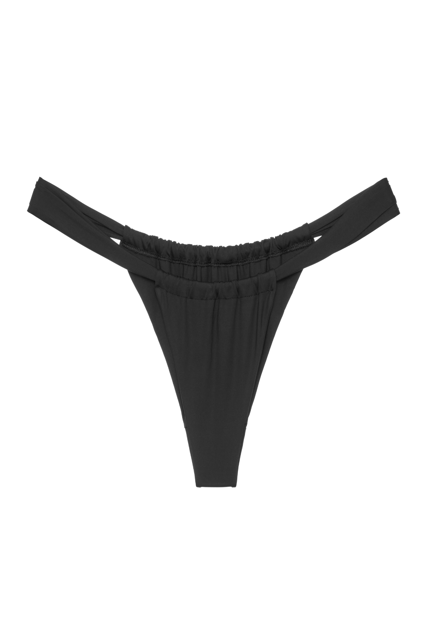 Green Mystery Bottom – Brazilian cut with ruched detail