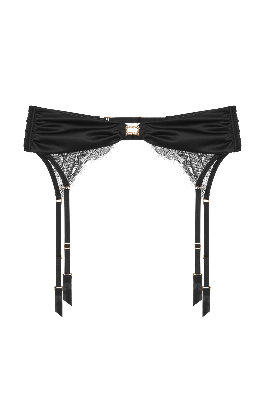 Ilia garter belt - elegant black garter belt with lace and gold details | Perilla Lingerie Ilia garter belt - elegant black garter belt with lace and gold details | Perilla Lingerie
