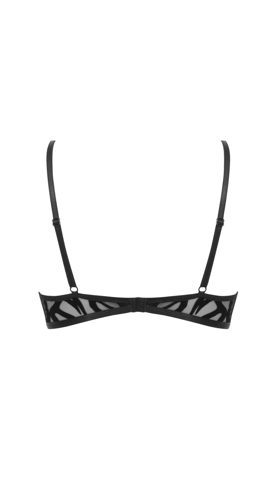 Black bra with an animal motif Show – Perilla Intimates